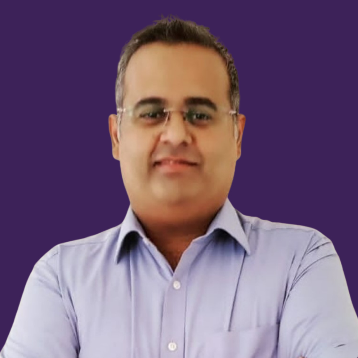 Sandeep Devgan purple bg